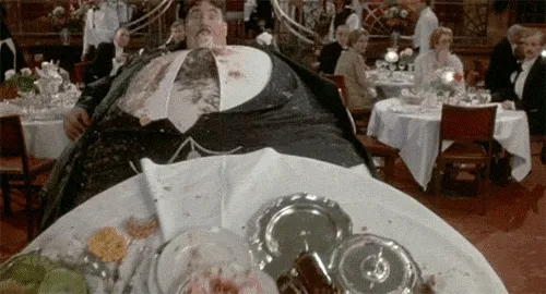 Mr Creosote explodes