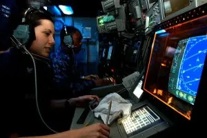 Submariner using Radar to "see" on a longer range.
