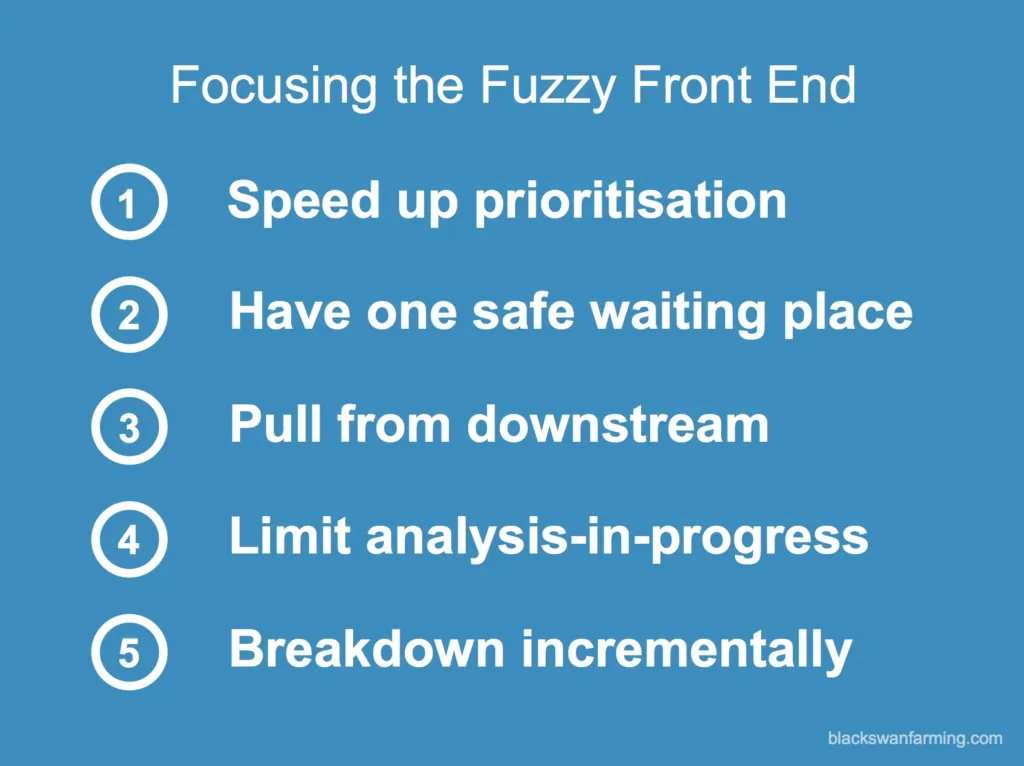 5 steps to focus the fuzzy front end