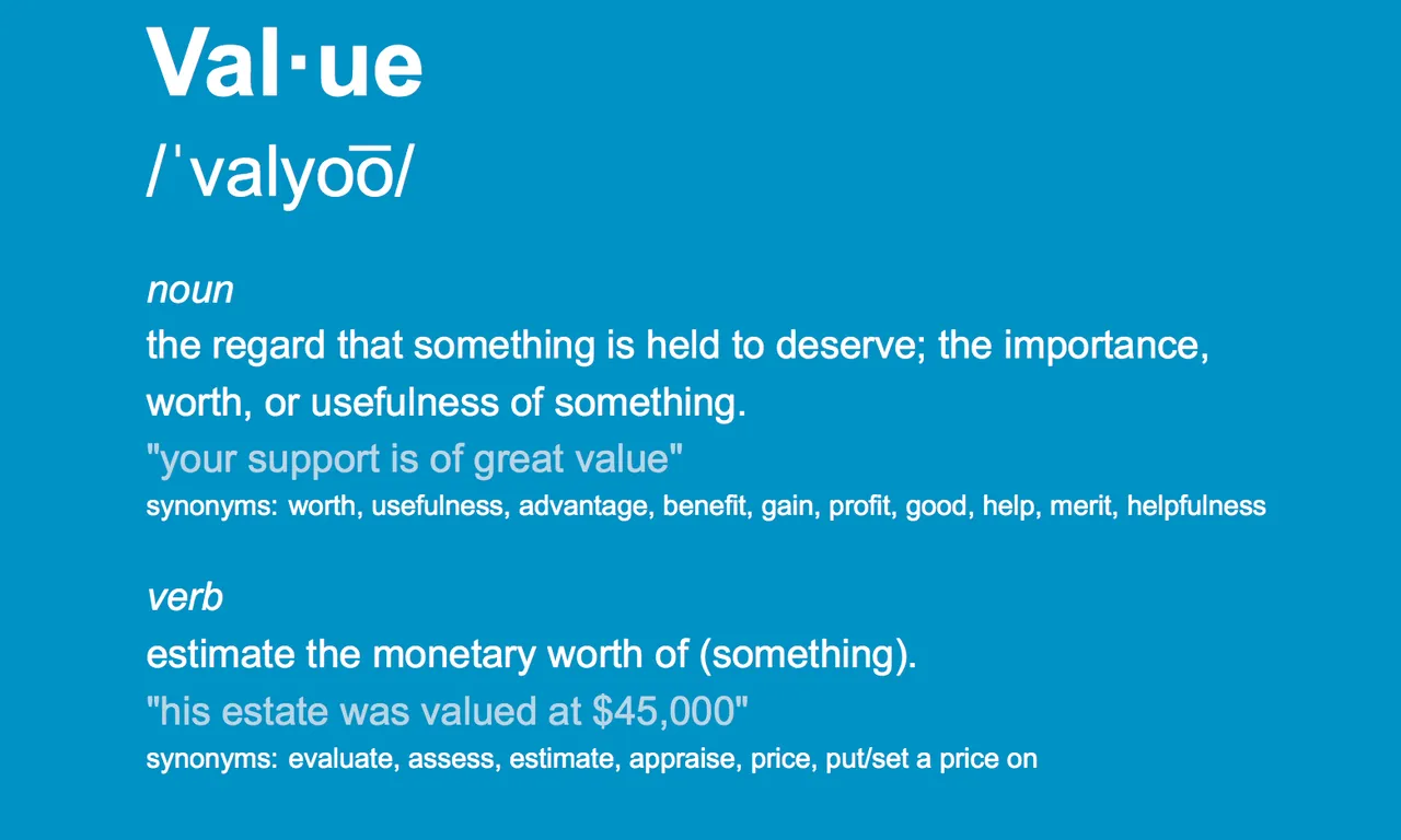 Understanding Value