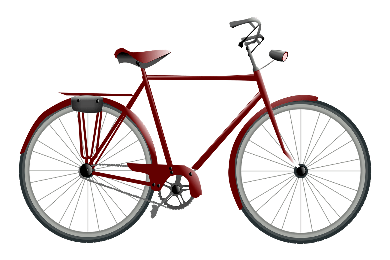 Bicycle png sticker, vehicle illustration
